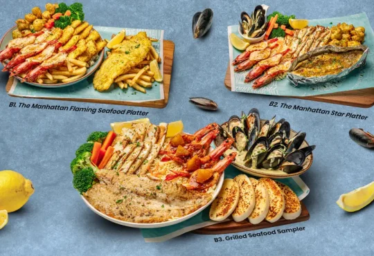 Diverse Seafood Menu