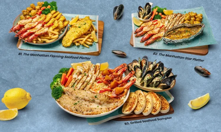 Diverse Seafood Menu